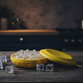 Flexible round ice tray ideal for freezer ice making