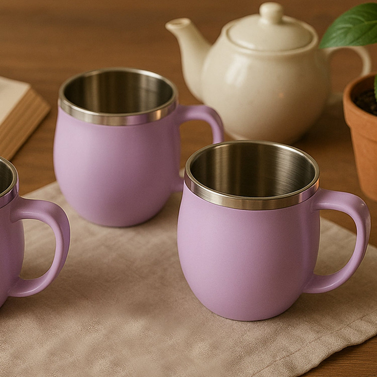 Chit-Chat Double Wall Coffee Mug Set