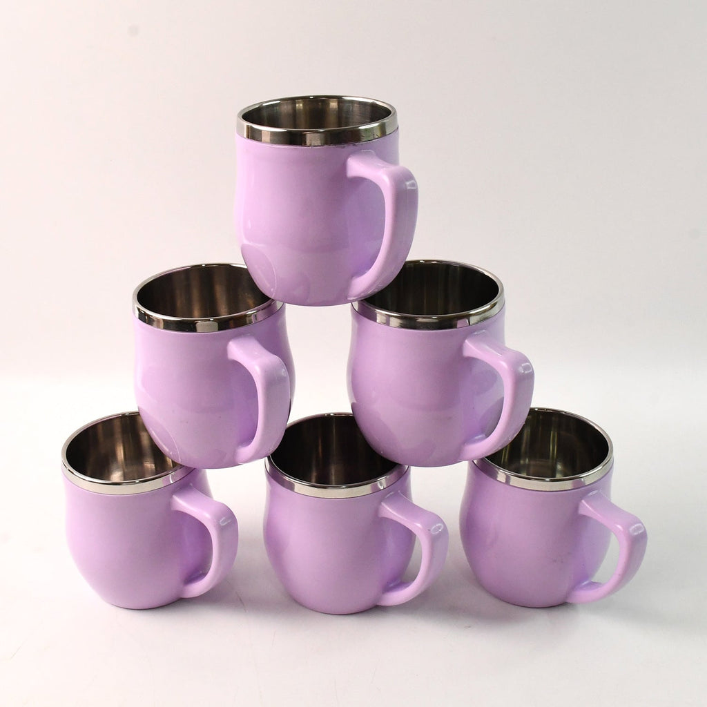 Elegant Purple Coffee Mug Set